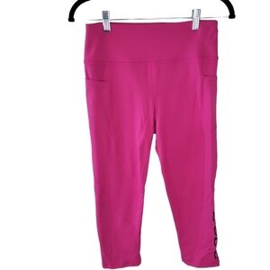 Bebe Sport Capri Leggings Cropped Leggings Hot Pink Size M